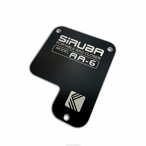 Targhetta Metallica Personalizzata con Logo 3D in Rilievo, in Alluminio, per Apparecchiature Audio, Altoparlanti e Amplificatori - Product Image 2