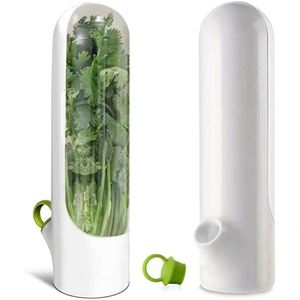 Herb Saver for Refrigerator Cilantro Container for Fridge <b>Fresh</b> Herb Keeper Herb Storage Fridge Organizer for <b>Vegetables</b> - Product Image 1