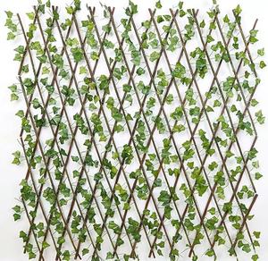 Cerca Artificial de Hojas de Madera, Retráctil, Decorativa <span class=keywords><strong>para</strong></span> Jardín, Patio, Barandilla, Pared Vegetal Artificial - Product Image 5