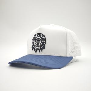 Casquette de golf 5 panneaux personnalisable avec logo – Respirante, performante, sportive et décontractée – Casquette de baseball tendance pour hommes et femmes – Usage extérieur – Motif léopard à pois - Product Image 3