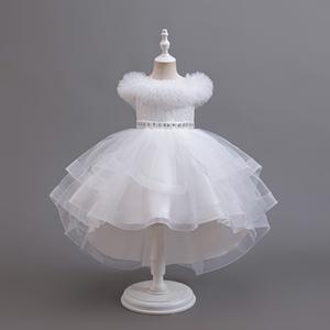 Niñas fiesta elegante niños niña boda tutú <span class=keywords><strong>vestido</strong></span> en capas dama de honor comunión Navidad - Product Image 4