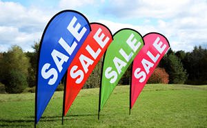 Nhà Máy quảng cáo Giọt Nước Mắt thả bay cờ tùy chỉnh bãi biển Cờ biểu ngữ & Hiển thị phụ kiện với cực cơ sở Spike đứng - Product Image 6