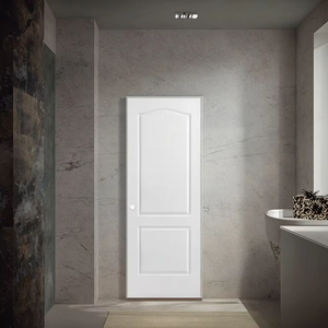 Puerta de Madera Moldeada HDF Impermeable, Moderna, Comercial, Personalizada, de 6 Paneles con Núcleo Hueco para Baño - Product Image 3