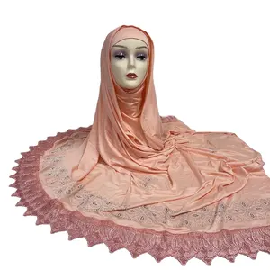 newest 100% Cotton Hijab Scarf 3 piece set Design Hijab Shawls Custom turban inner cap for Muslim Women