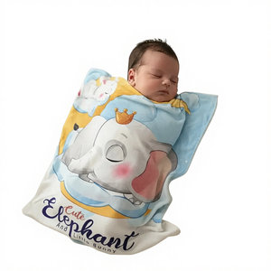 Manta Polar para Bebé Antibacteriana y Ecológica de Estilo Liso Tejido - Product Image 1