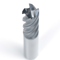 Vente chaude 4 cannelures tige droite CNC moule fraise en bout AICrN + revêtement chanfrein HRC 40 diamètre 0.39 pouces avec support OEM ODM