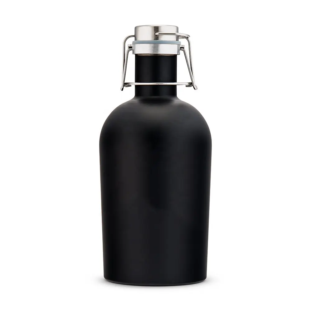 Riutilizzabile Eco Friendly all'ingrosso Design gratuito 32oz/64oz 304 in acciaio inox Flip Top campeggio all'aperto barile di birra Growler