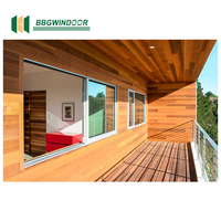Ventanas correderas de rotura térmica de aluminio de vidrio aislante Lukliving