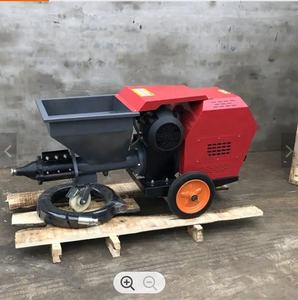 Mesin Semprot Mortar Beton Otomatis Portabel dengan Mesin 4kw Daya 50L Hopper Pompa Sekrup untuk Pabrik Plester Semen - Product Image 6