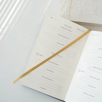 Monogramme Journal Dieu Spirituel Premium Blanc Gratitude Néonatale Lin Couverture Affirmations Manifestation Journal Cahier