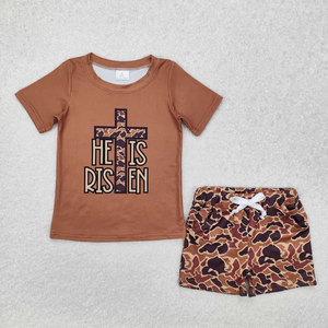 Conjunto de Ropa para Niños con Estampado de Conejito Bordado y Rayas, Ropa a Juego para Hermanos en Pascua - Product Image 3