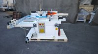 Machine combinée 5 en 1 tout-en-un C300 pour le travail du bois : scie à table coulissante, dégauchisseuse, toupie, perceuse pour le travail du bois massif