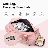 Sac de sport pour femme grande capacité OEM ODM avec compartiment à chaussures, imperméable, pour voyage, yoga, fitness, sport, nuitée, week-end