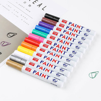 2023 LOGO personnalisé à chaud variété de couleurs métalliques disponibles structure de valve stylo marqueur de peinture de pneu