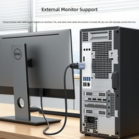 Commutateur KVM HDMI 4K 60Hz pour affichage virtuel, partage d'écran, souris et clavier avec contrôleur de bureau