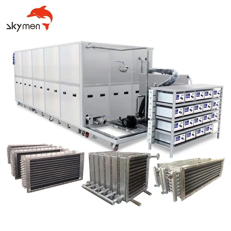 Skymen JP-1648ST Pembersih Ultrasonik, Super Besar 5400L 36000W Peralatan Pengilangan Minyak Pipa Baja Industri