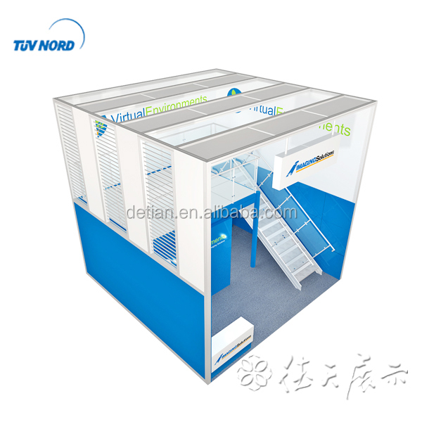 Detian Offre 20ft double pont stand d'exposition de stand constructeur