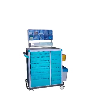 Chariot mobile <span class=keywords><strong>de</strong></span> chariot d'accident d'hôpital <span class=keywords><strong>de</strong></span> <span class=keywords><strong>soins</strong></span> <span class=keywords><strong>infirmiers</strong></span> <span class=keywords><strong>de</strong></span> trois couches médicales d'ABS - Product Image 1