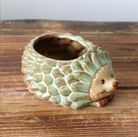 Pot succulent hérisson émaillé au four en céramique Pot pour plantes succulentes