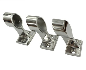 Thép không gỉ 316 trung tâm biển 60 độ đường sắt stanchion O.D. 7/8 inch (22mm) ống tay đường sắt phù hợp tàu du thuyền thuyền phần cứng - Product Image 5