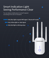 Repetidor Wi-Fi de Largo Alcance COMFAST CF-WR758AC, 4 Antenas, 1200 Mbps, Extensor de Rango Wi-Fi Móvil Inalámbrico 5G