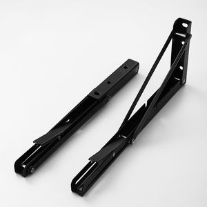 Precio de fábrica, acero, 90 grados, plegable, ajustable, soporte de Banco de mesa, soportes de estante montados en la pared plegables - Product Image 3