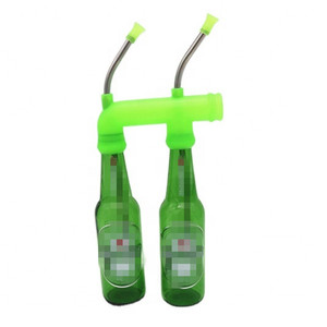 Nouveau produit double bière tuba, bouteille de bière bongs pour la fête - Product Image 4