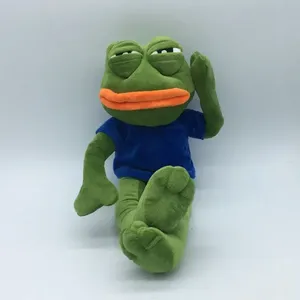 Peluche Grenouille Triste Mignonne, Coussin Doux et Rembourré, Poupée en Peluche Animal <span class=keywords><strong>Pepe</strong></span> la Grenouille Triste avec Expression, Cadeau d'Anniversaire pour Garçons et Filles - Product Image 5