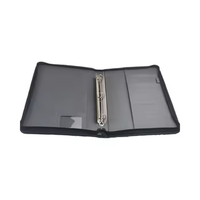 Porte-documents A4 en cuir PU, design à motifs, poches intérieures, fermeture sécurisée pour les réunions d'affaires et les présentations
