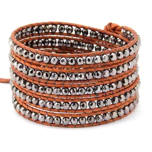 Luxury Metallic Beads Bracelets Boho Stackable Bracelet Design Stones Jewellery