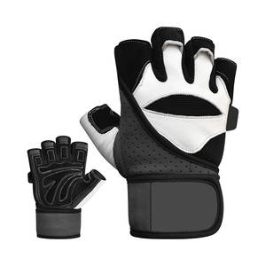 Affordable Price New Design Gloves For Gym Fitness & Training Wear Adjustable Hand Grips Half <b>Finger</b> Weightlifting Gloves - Product Image 4