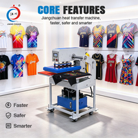 Presse à chaud hydraulique à double poste de travail à glissière automatique pour sublimation, idéale pour l'impression par transfert thermique sur T-shirts, sweats à capuche et DTF
