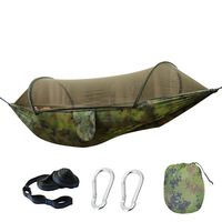 Hamac moustiquaire à ouverture automatique avec barre de maintien, installation rapide, portable et durable pour le camping, la randonnée et les voyages en plein air