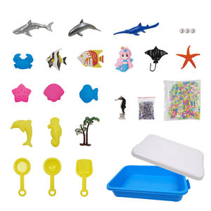 WingArt DIY Dynamic Sand <span class=keywords><strong>Puzzle</strong></span> Toy Set Sensory Ocean Bin pour les enfants de 3 ans et plus Building Playing Natural Sand Plastic Clay Parties - Product Image 2