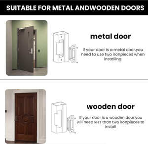 Cerradura de puerta eléctrica mejorada 2025 para sistema de Control de acceso de puerta Fail-Secure/Fail-Safe ajustable (voltaje de entrada 12VDC) - Product Image 6