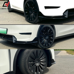 Coques de roues Aero pour Tesla <span class=keywords><strong>Model</strong></span> <span class=keywords><strong>Y</strong></span> 2018-2024, 19 pouces, style <span class=keywords><strong>Uberturbine</strong></span>, noir mat brillant, protection de jantes, kit extérieur - Product Image 3