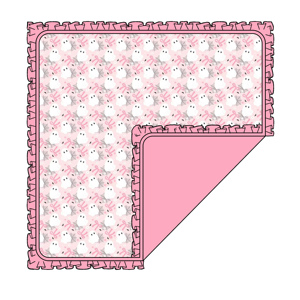 <span class=keywords><strong>Couverture</strong></span> d'emmaillotage réversible en bambou pour bébé, motif citrouille à volants, à carreaux tourbillonnants roses, pour Halloween - Product Image 2