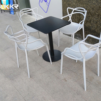Cafe Tisch moderne kommerzielle Esszimmer möbel feste Oberfläche Tisch um Couch tisch