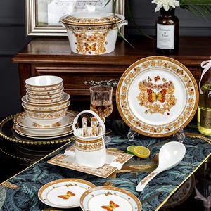 ชุดจานชามเซรามิคหรูหราสำหรับงานแต่งงาน จำนวน 60 ชิ้น - Product Image 3