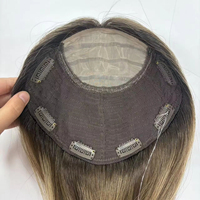Cheveux vierges d'apparence naturelle, transparents pour base en soie, respirants, de haute qualité, avec ligne de cheveux naturelle invisible pour femmes