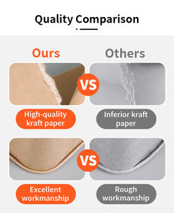 Bol à salade en papier kraft personnalisé avec couvercle, récipient alimentaire jetable, écologique, fond rond, bol à soupe, yaourt - Product Image 5