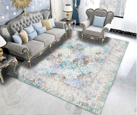 Tapis persan iranien pliable imprimé antidérapant 3D pour le salon, tapis doux taille personnalisée tapis rouge vintage pour la décoration intérieure