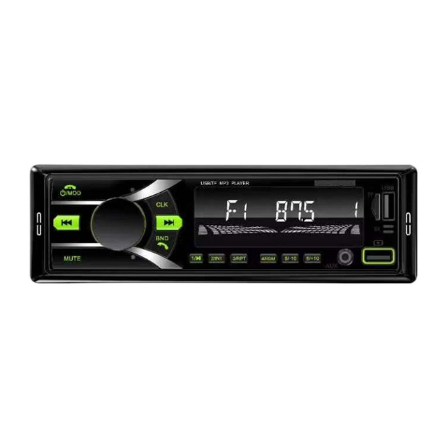 car mp3 player 4 Rca Output Single White Rgb Backlight Lcd Screen Dual Usb Bluetooth Fm Tf Card Car Radio With Remote Iso