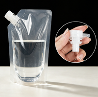 En stock – Pochettes souples recyclables avec bec verseur pour boissons (jus, sodas) – 200 ml, 300 ml, 500 ml – Emballage plastique refermable