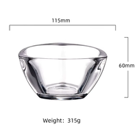 Nouvel arrivage d'assiettes en verre Assiettes à collation Service de table en verre Petit bol à fruits secs