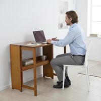 Table d'étude moderne en bois pour enfants avec étagère et chaise, idéale pour chambre, salon, école et bureau à domicile