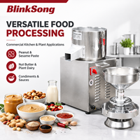 Broyeur Colloïdal Industriel Électrique en Acier Inoxydable BlinkSong pour Beurre de Noix, Tahini et Sauces 220V Robuste
