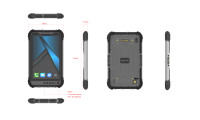 Tablet PC Industri Tangguh Layar Sentuh Kapasitif 8 Inci 1920*1200 USB Type-C Android 11 Tersedia Garansi 1 Tahun