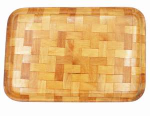 จานสี่เหลี่ยมไม้ยั่งยืน12*16นิ้วดีไซน์แปลกใหม่ใช้ทำมือเลือกโลโก้ได้เองสำหรับตั้งแคมป์ชามสลัด - Product Image 4