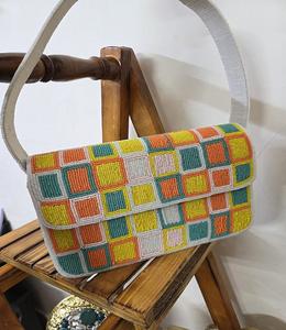 Bolso de Hombro Multicolor con Cuentas para Mujer, Material Premium, Elegante Bolso para Viajes, Compras y Salidas Diarias - Product Image 1